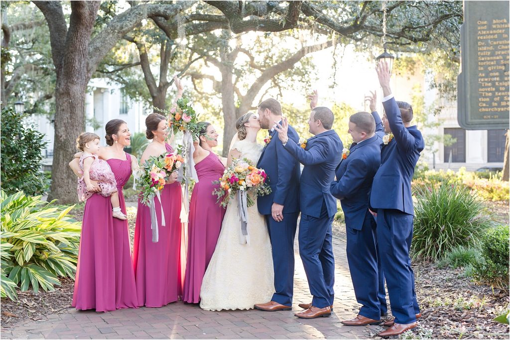 Chris & Shelly Colorful Soho South Cafe Wedding