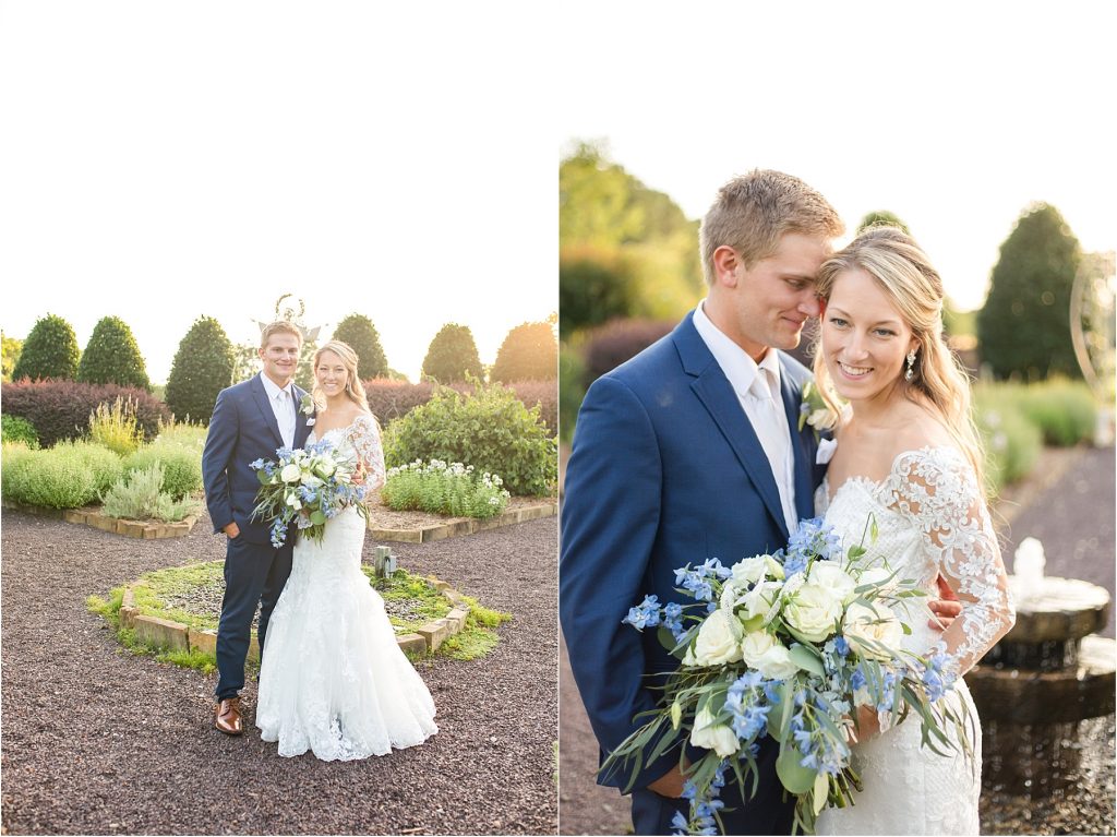 bride and groom little herb house