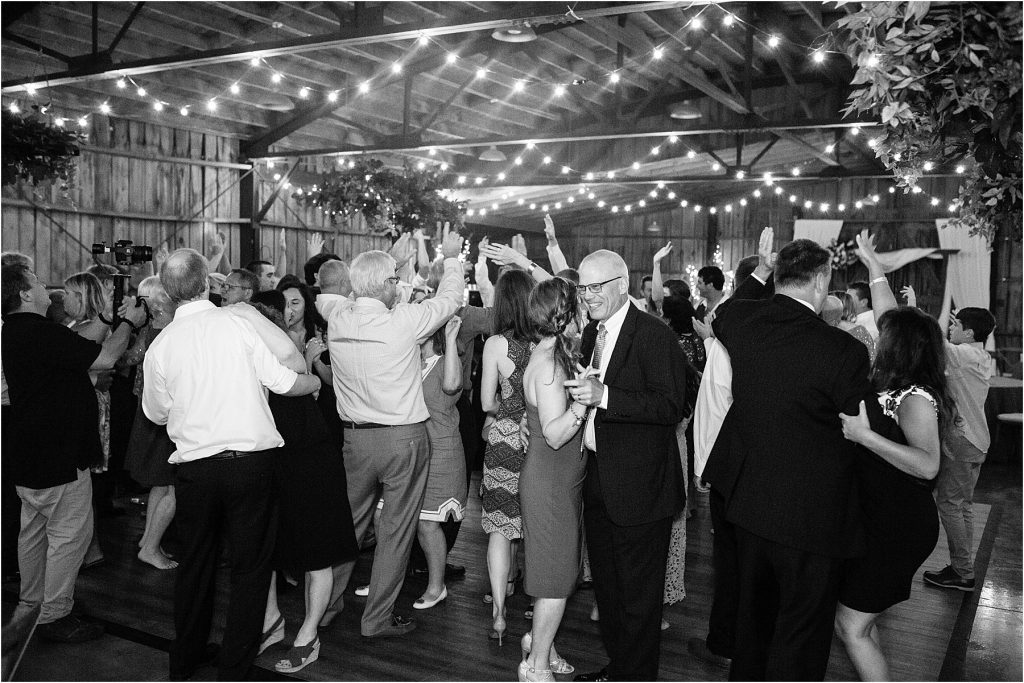 reception in the barn at the little herb house