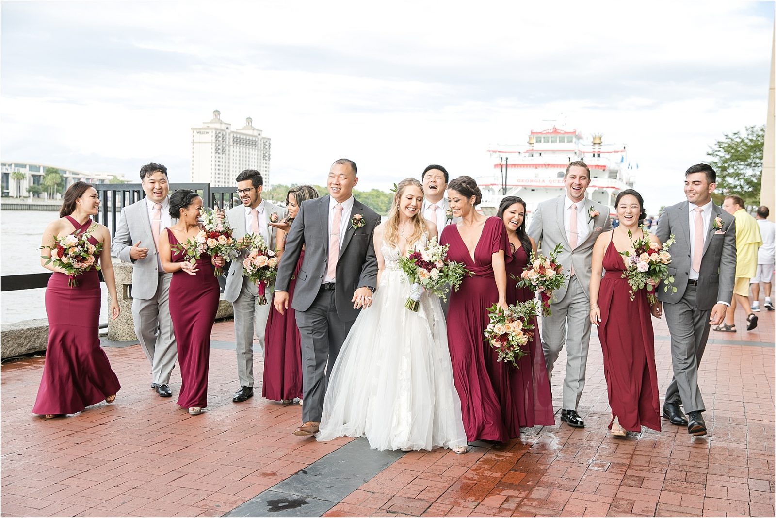 wedding party hyatt regency savannah