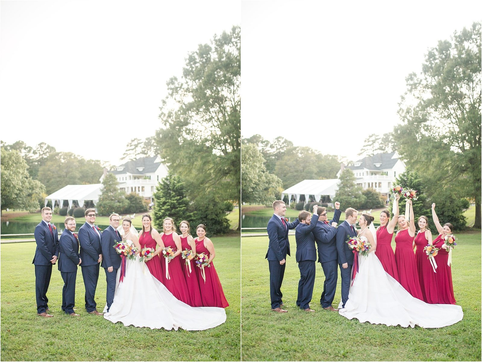 wedding party the oaks at salem