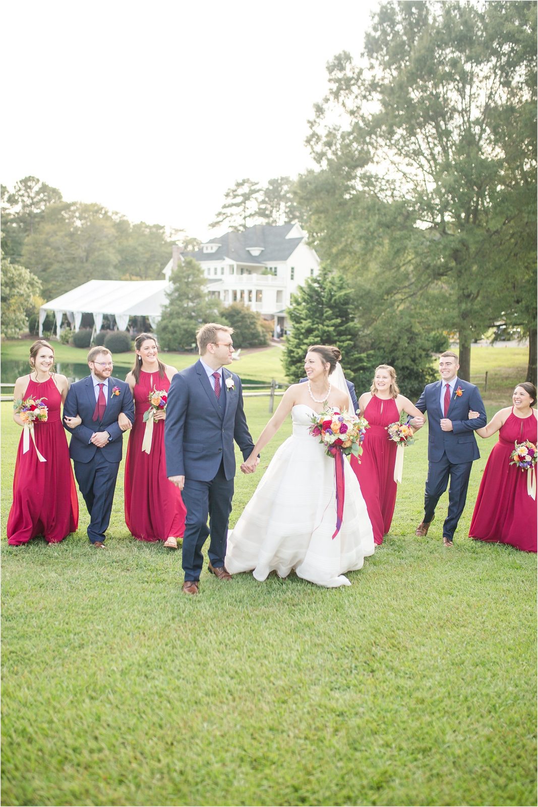 wedding party the oaks at salem