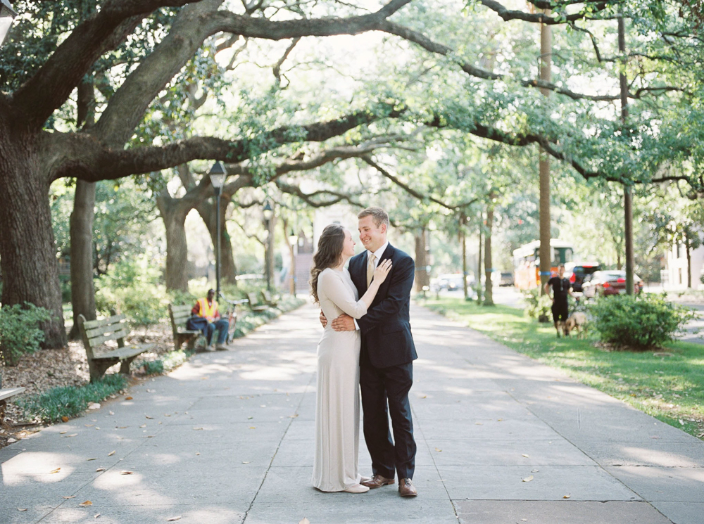 dreamy downtown savannah engagement session