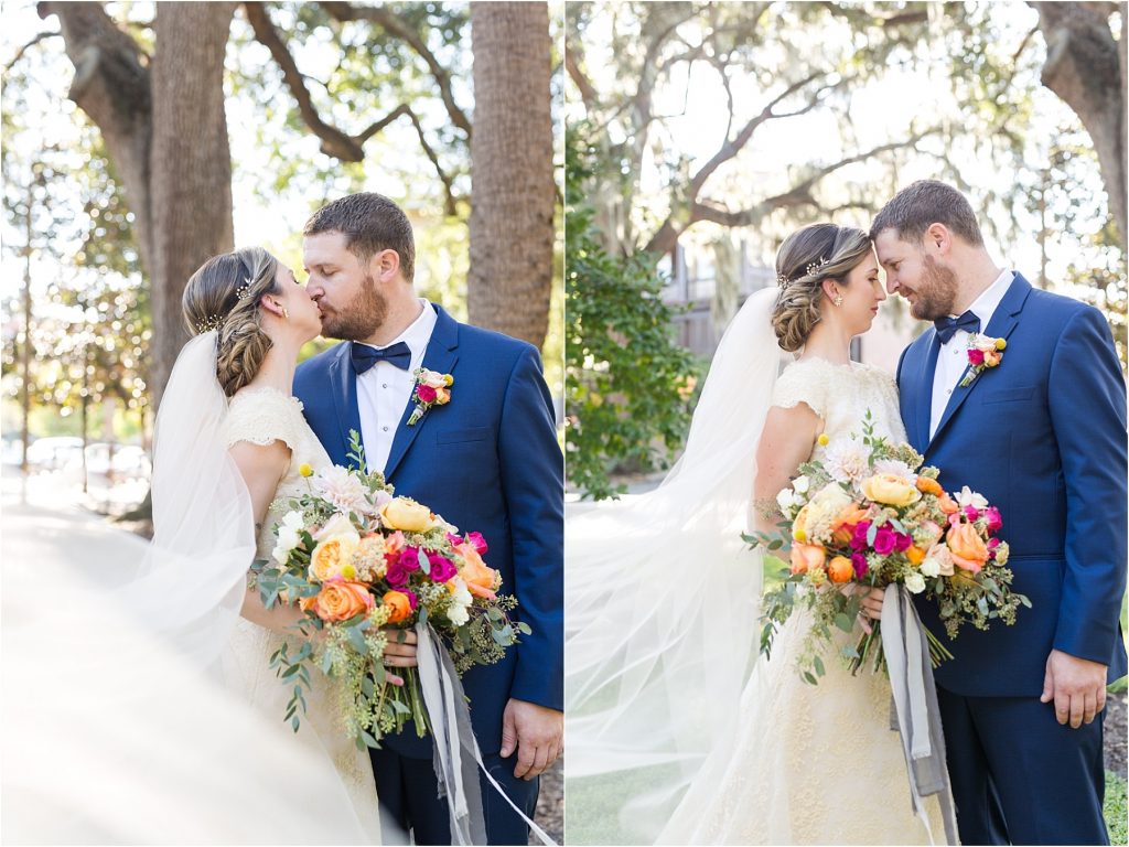 Chris & Shelly Colorful Soho South Cafe Wedding