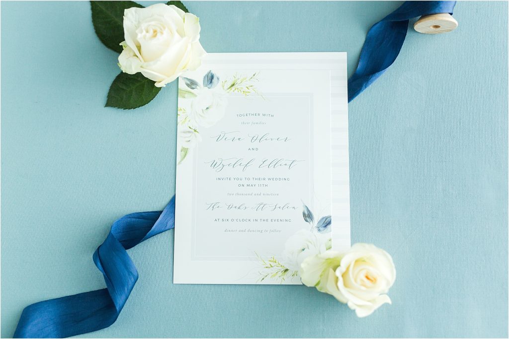 Wedding day invitation suite