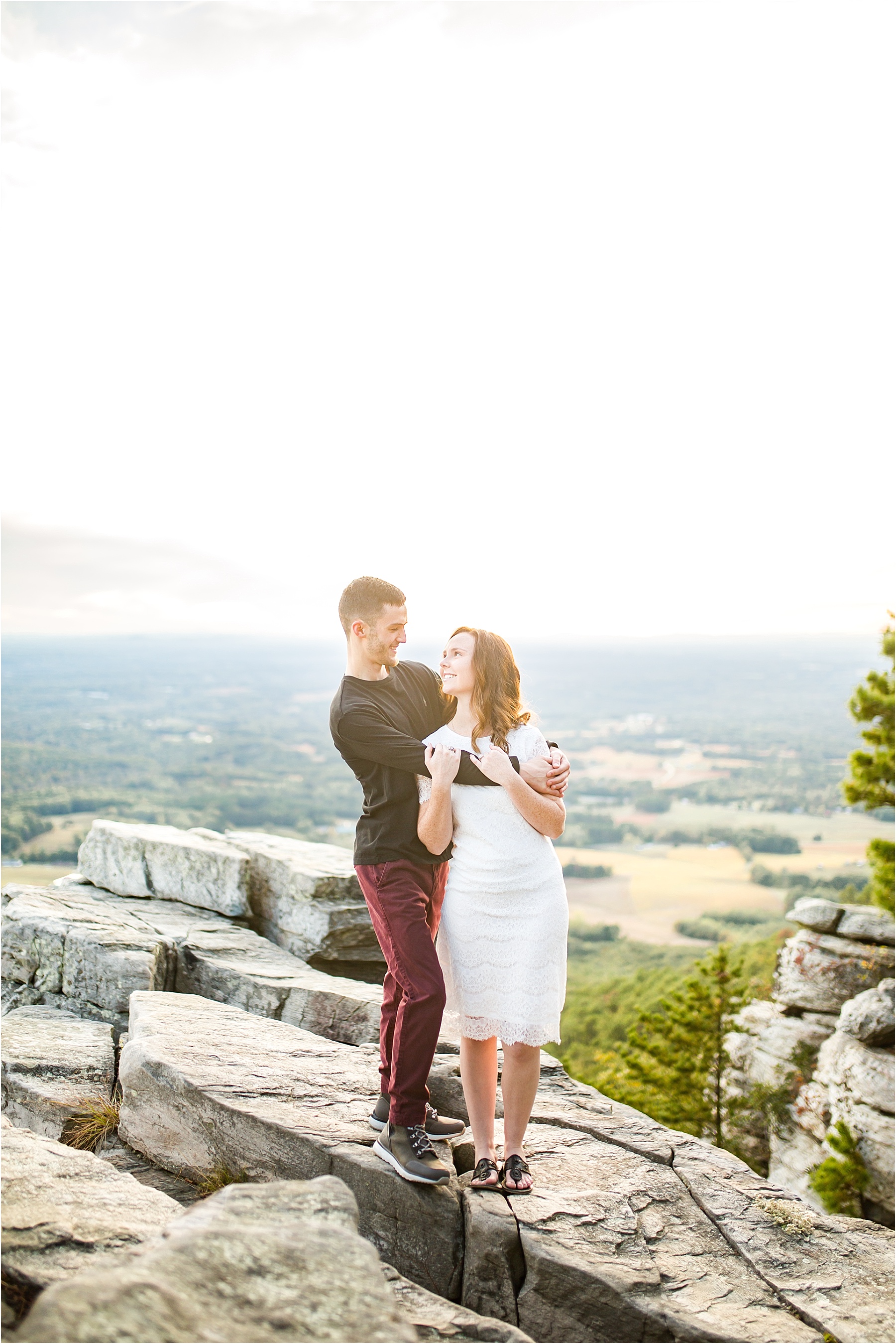 pilot mountain engagement photographer